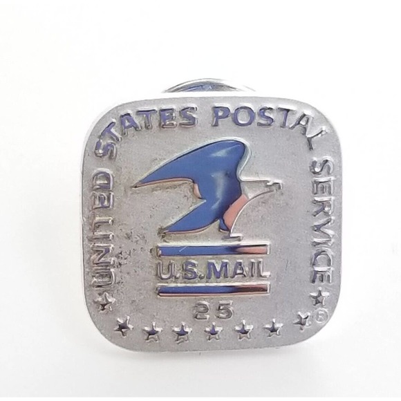 United State Postal Service USPS 25 Year Award Pin Tie Tack US Mail Eagle cTo - Picture 5 of 5